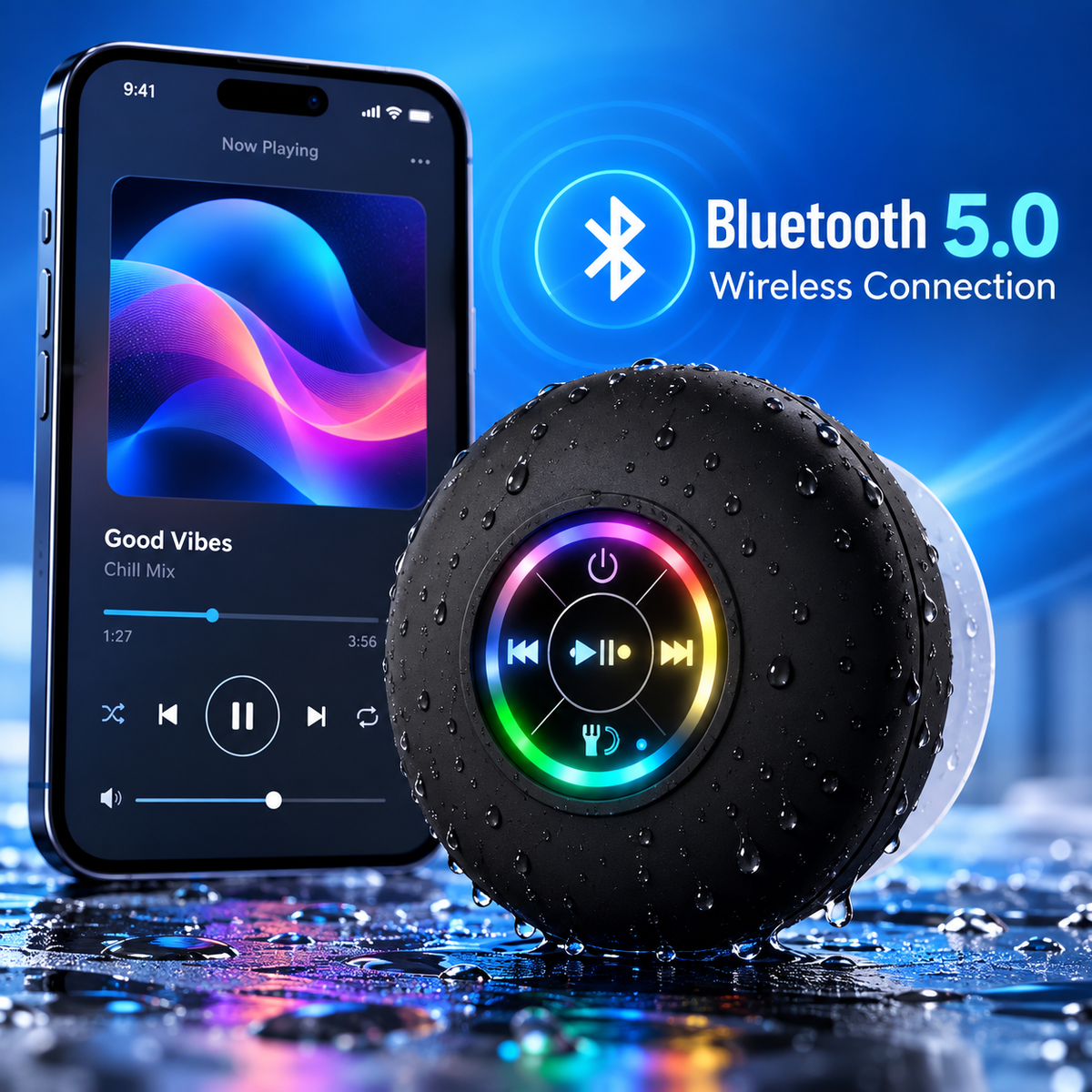 AquaBeat™ Mini Bluetooth Speaker